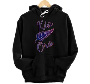 Kia Ora Maori Greeting New Zealand Pride Silver Fern Travel Hoodie, Sweatshirt, T-Shirt