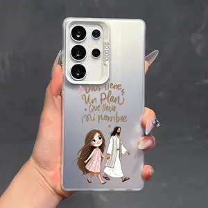 Faith Plan Pattern Phone Case For Samsung Galaxy S26 Ultra S25 Plus S24 S23 FE S22 S21 Shockproof Drop Protective Durable PC Smartphone Cover Cellphone Casing Cover