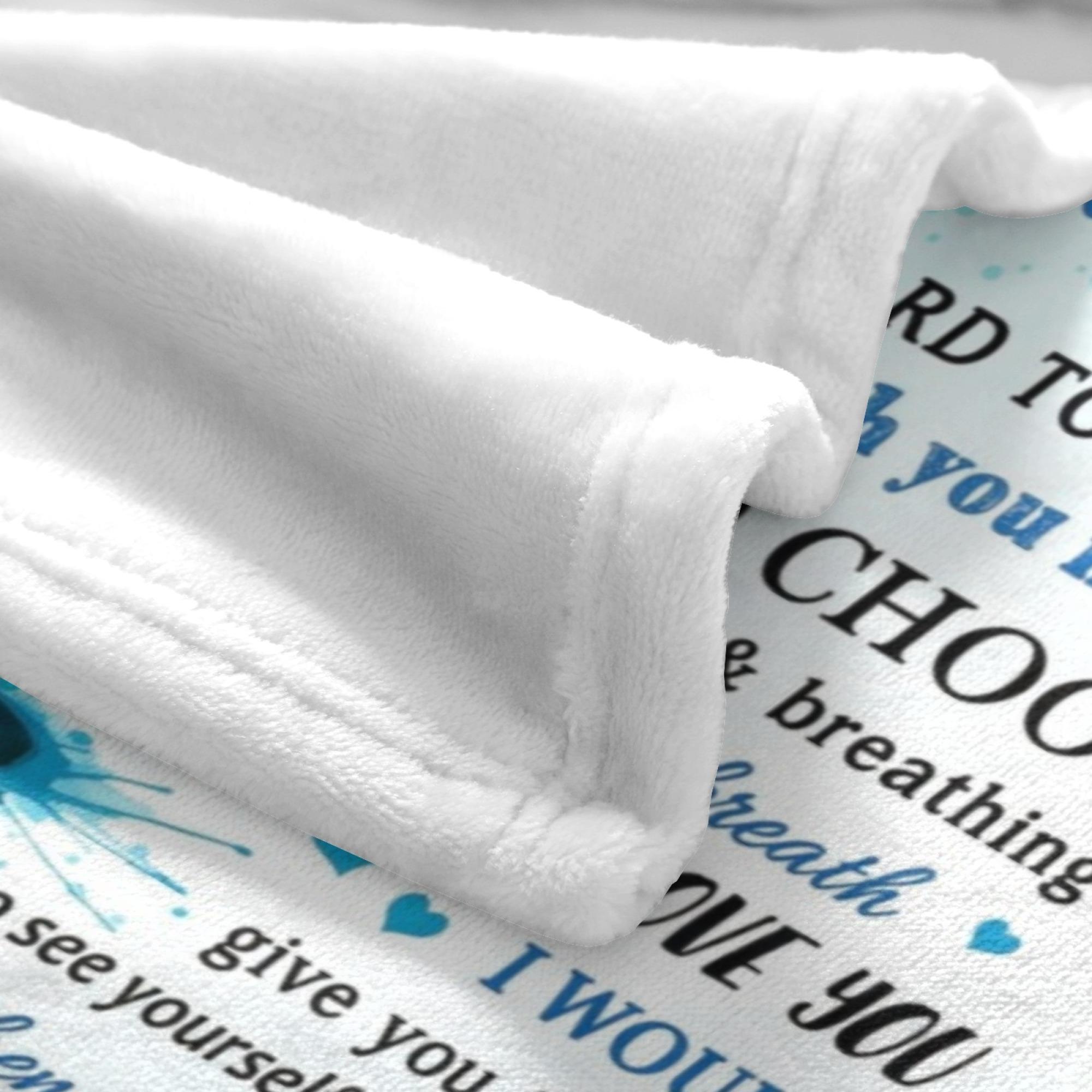 to My Daughter Gift  cooling Blanket, Daughter Birthday Gifts from Mom Dad, Gift for Daughter Graduation Wedding Day Soft Throw Blanket 50"x 60"