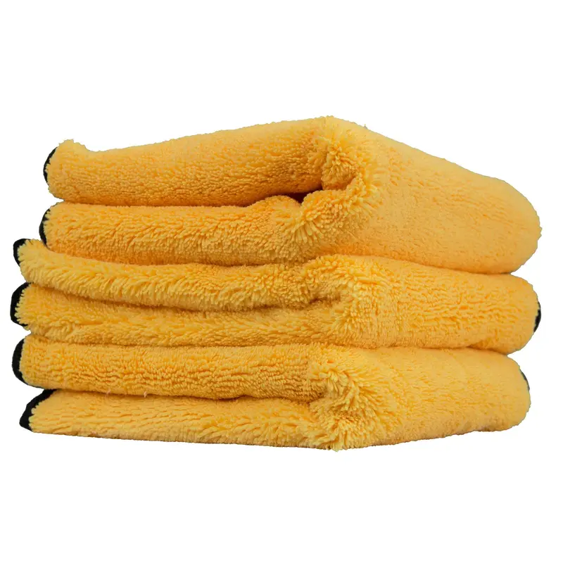 Chemical Guys Professional Grade Dual-Sided Microfiber Car Wash Towels - 2 Sizes (16x16, 24x16), Silk-Edged, Ultra-Soft, Lintless, Paint-Safe, Buffing, Streakless Wiping, Wax Detailing Cloths for Cars, Car Wash Towel