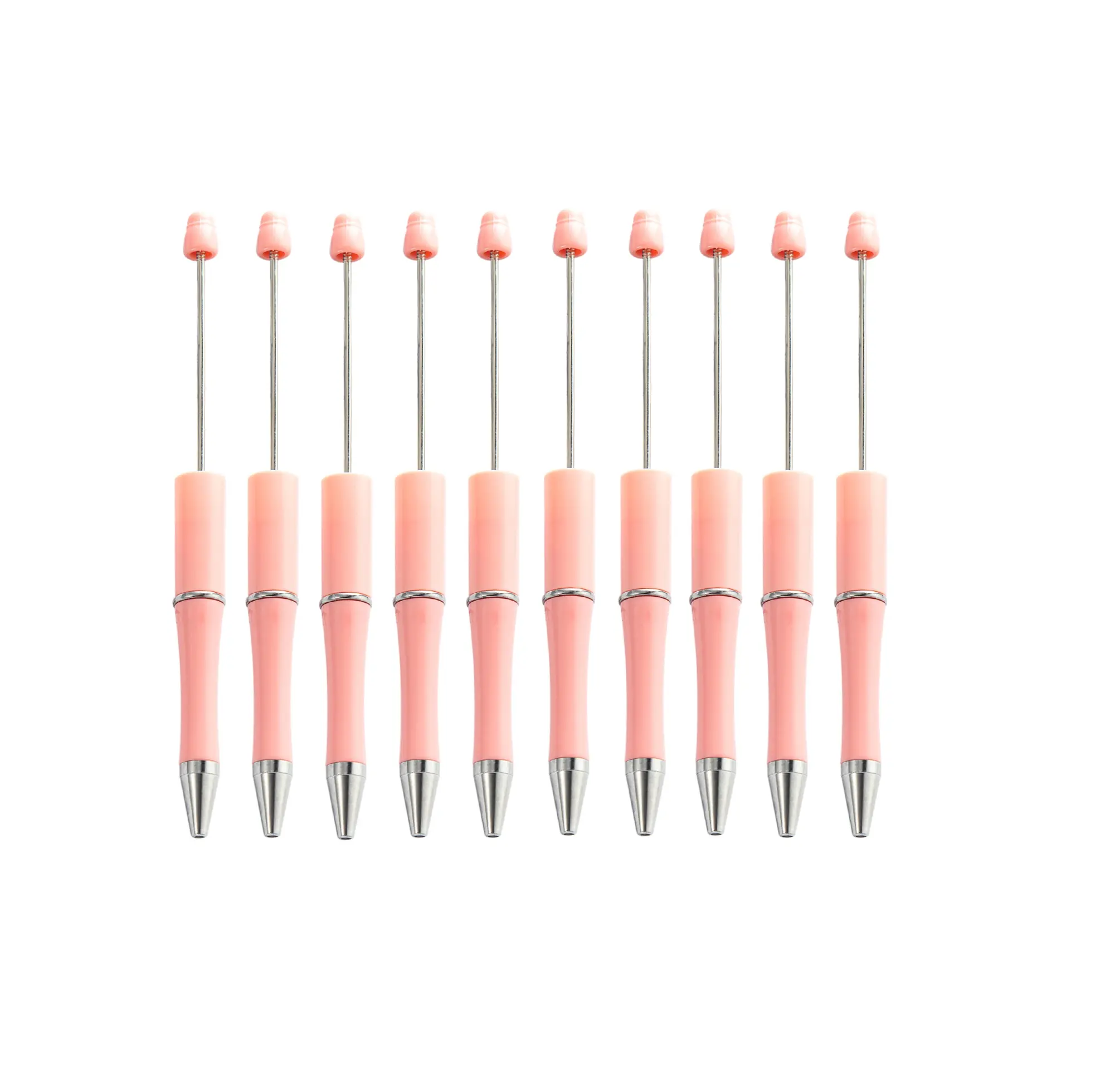 Beadable Pens Collection 2 Plastic Bead pen Black Ink Ballpoint Pens Diy Pens Cute Cool Pens for Students Teacher Bridal Graduation Gift Office School Supplies