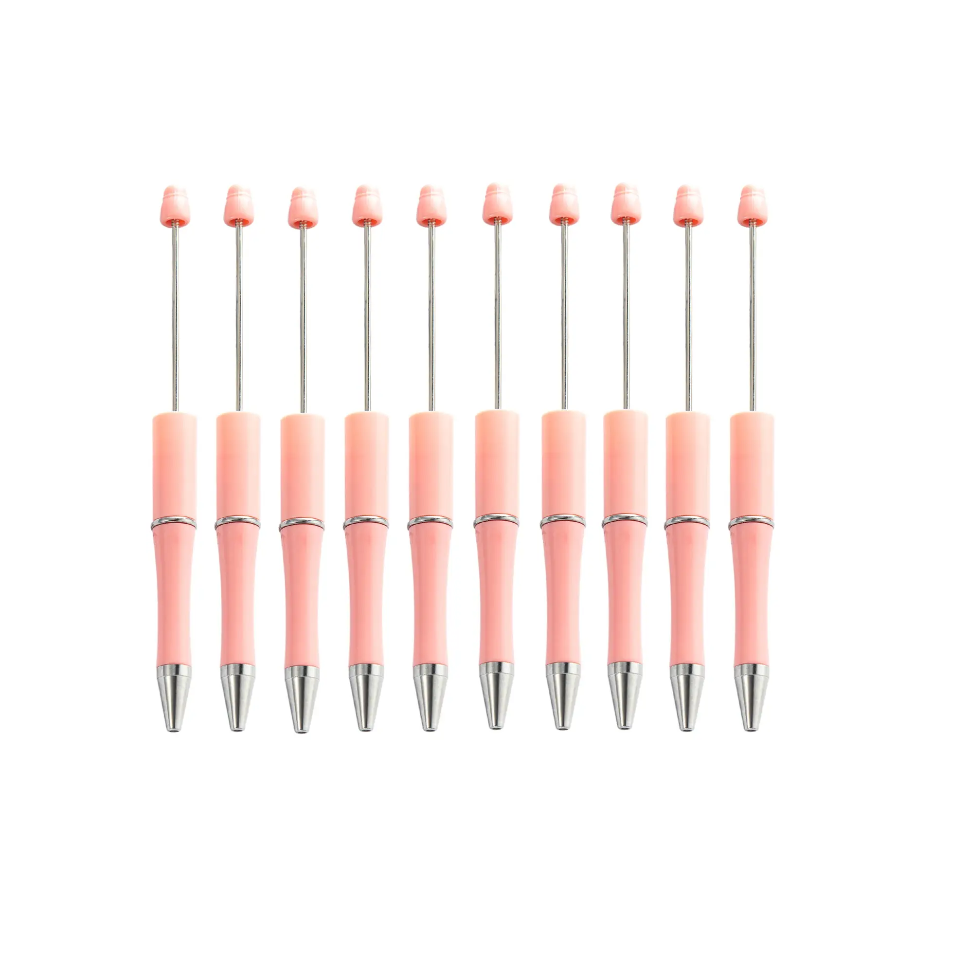 Beadable Pens Collection 2 Plastic Bead pen Black Ink Ballpoint Pens Diy Pens Cute Cool Pens for Students Teacher Bridal Graduation Gift Office School