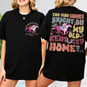 Sun Smiles on Kentucky Derby Two Sided Tee, Derby Kentucky Horse Racing T-shirt, My Old Kentucky Home T-shirt, KY Derby May the Fourth T-shirt