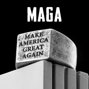 MAGA America Stainless Steel Ring - Patriotic Jewelry Gift for Men