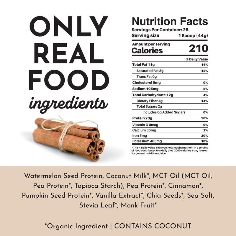 Just Ingredients Snickerdoodle VEGAN Protein Powder 20g Plant-Based Smooth Texture Dairy Free Workout & Fitness Supplement