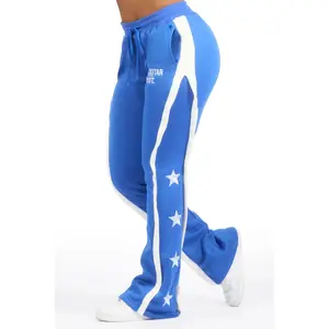 Deaunta Royal Blue Stacked Track Pant