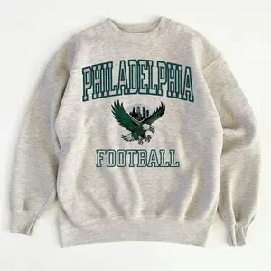 [Sale Up To 30%] + [Free Ship] Philly Football "Go Birds!" Crewneck Sweatshirt, Philly Football Season Shirt, Philly Sweatshirt 2025