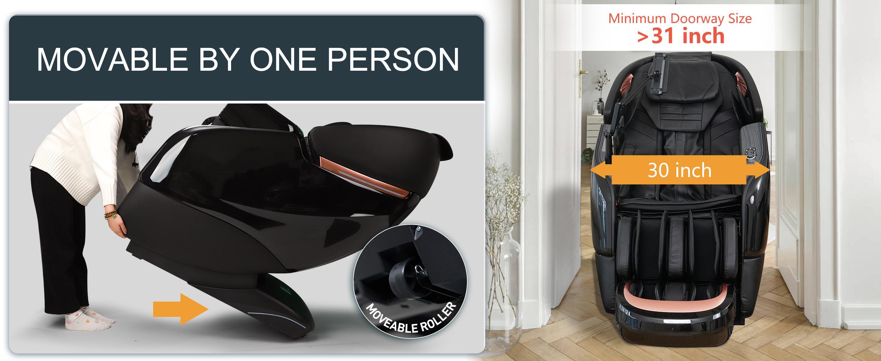 Massage Recliner Chair BV-1 Full Body 2026 Zero Gravity SL-Track Shiatsu Recliner with AI Voice LED Backlight Remote Waist & Calf Heating Phone Holder