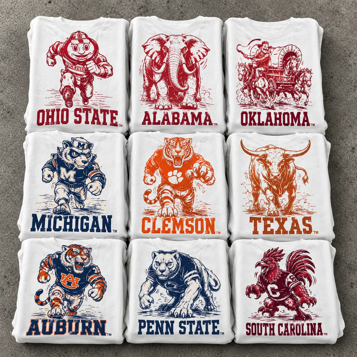 Vintage College Mascot Graphic T-Shirt, Retro University Animal Spirit Tee, Distressed Campus Mascot Shirt, Classic Collegiate Football Apparel, Unisex Cotton T-Shirt, Alumni Pride Gift, Vintage School Spirit Tee, Game Day Shirt, Sports Fan Gift