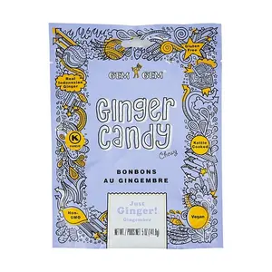 CW Gem Gem Ginger Chews Jelly Original, 5 oz【Tiktok Hit】