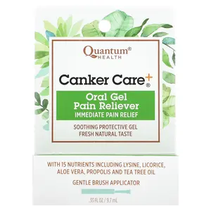Quantum Health Canker Care+, Oral Gel Pain Reliever, 0.33 fl oz (9.7 ml)