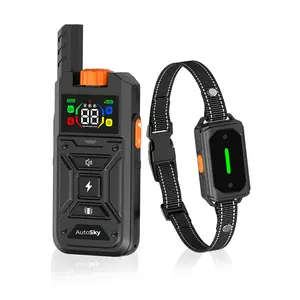 AutoSky Smart Anti-Bark Collar with Remote Controller for Professional and Convenient  Dog Training