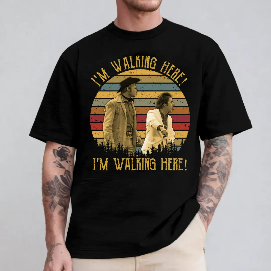 Midnight Cowboy I’m Walking Here Vintage Movie Quote Shirt
