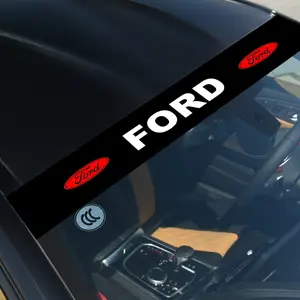 Car Windshield Sunshade Sticker, UV Protective Sunshade, UV Protection Film for Ford Vehicles, Easy Install Car Accessories, Durable PVC Material