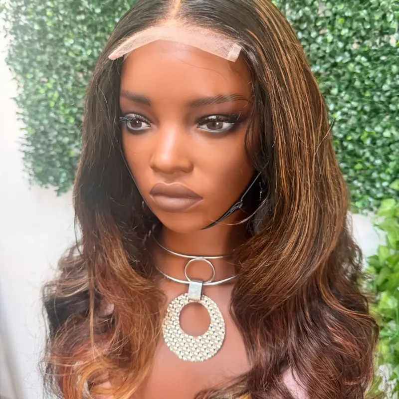 Handmade human hair wig