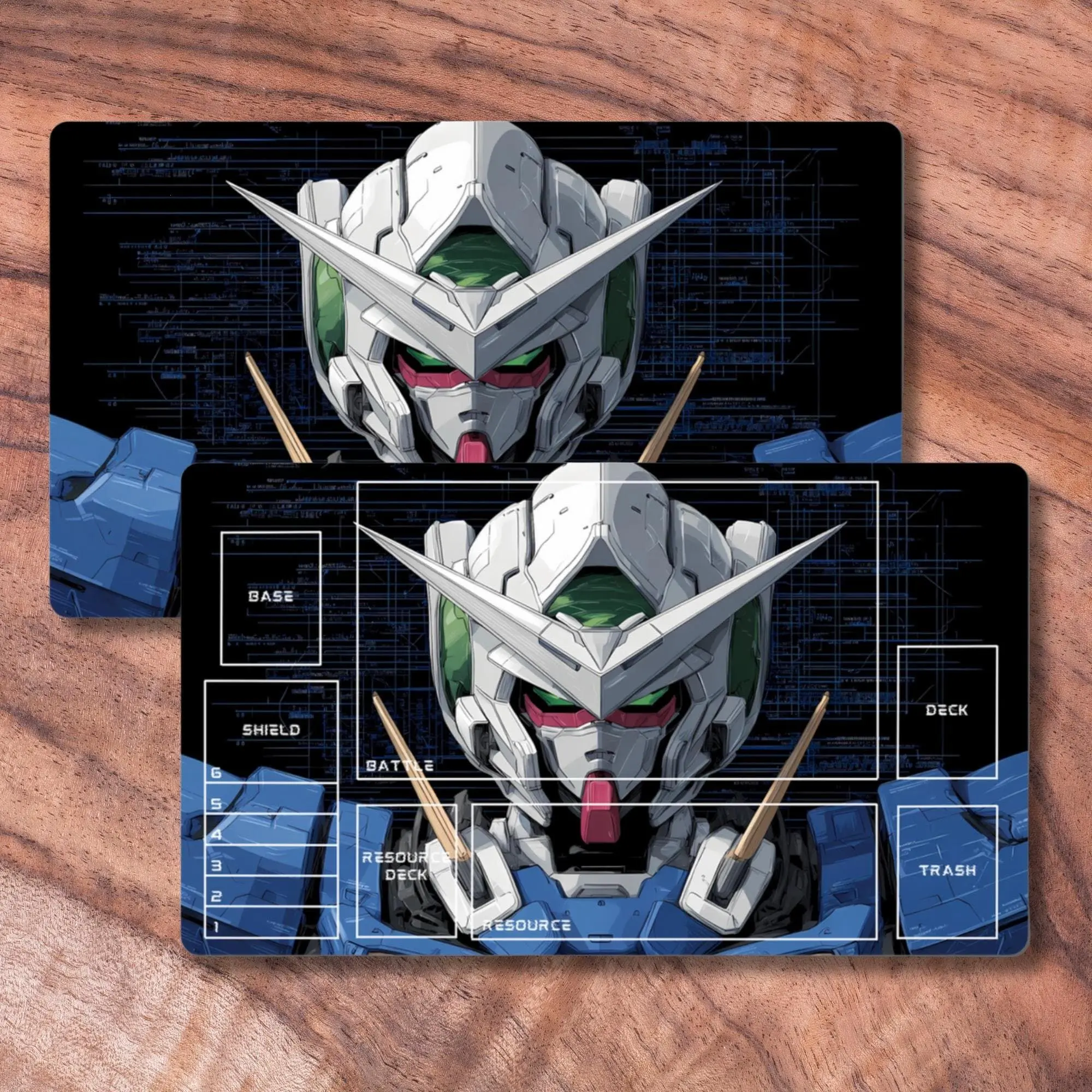 Playmat Compatible with Gundam TCG, Unofficial Gundam Playmat, Mecha Themed TCG Playmat, Gifts for Gamers - Gaming Mousepad