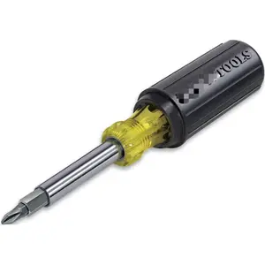 Tools 32500 11-in-1 Screwdriver/Nut Driver Set, 8 Bits (Phillips, Slotted, Torx, Square), 3 Nut Driver Sizes, Cushion Grip Handle