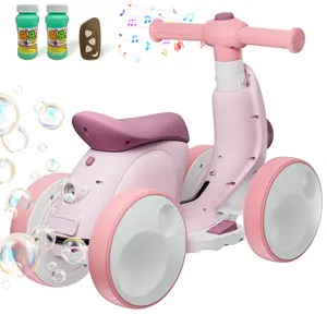 Holiday Haul – IHUESHO 4-in-1 Electric Bubble Car / Bubble Bike for Toddlers, 6V Ride-On with Remote, Pedal Mode & Bubble Blower, Ideal Christmas Gift for Kids Age 1-3