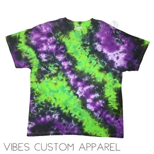 Frightmare Purple Green and Black Unisex Tie Dye T-Shirt