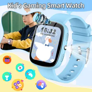 1.83 Inch Kids' Game Watch, Wristwatch, HD front camera for Photo & Video, 18 educational games, pedometer, alarm, calculator, flashlight, , Sleep Monitor，multiple color options，supports 21 languages, Child Watch, special kids' gifts