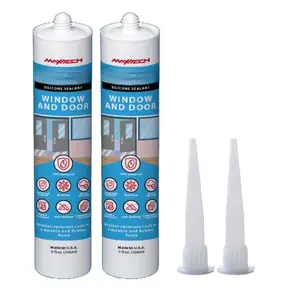 Window & Door -   Caulk White, Window Seal, RTV  Sealant Indoor & Outdoor Caulking Weatherproof Adhesive - 9.5 oz , 2-Pack (2 Pack, 2, Count)