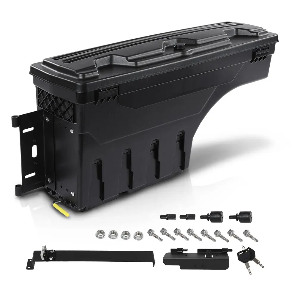 CROSSDESIGN Car Storage Organizers - 100% Brand New, High-Quality Functional Chevy/GMC Direct Replacement Truck Bed Left Box Only for 1999-2007 Chevy Silverado, GMC Sierra 1500, 2500, 3500 Cargo Organization