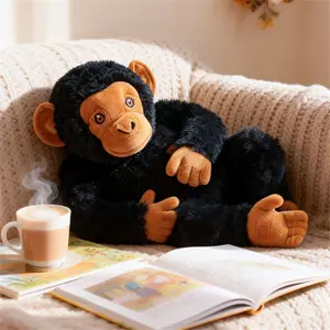 Monkey Gorilla Plush Toy, Soft Fluffy Stuffed Animal, Soft Huggable, Creative Birthday Gift, Mother's Day Gift, Graduation Gift, Wedding Decoration, Soft Cuddly Gift