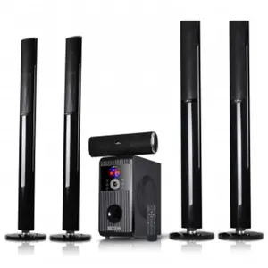 212 MAIN 5.1 Channel Surround Sound Bluetooth Speaker System - USB Compatible Audio Device with Remote Control, Digital Functionality, SD Card Slot, FM Radio