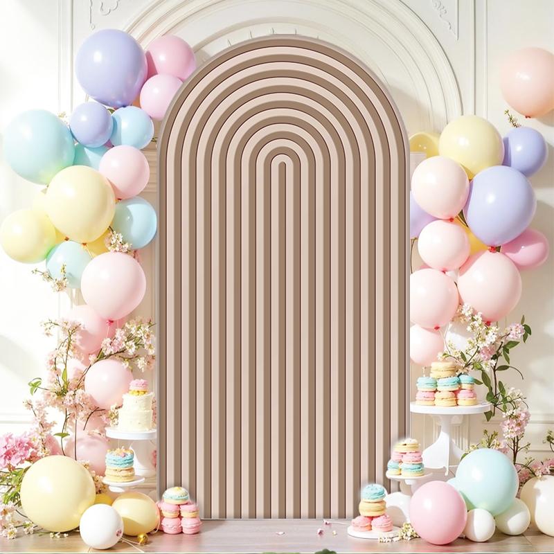 2D Line Arch Backdrop Cover for Wedding Babyshower Bridal Shower Birthday Party Decoration Photography Studio Background