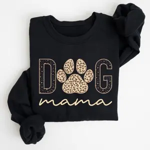 Dog Mama, Leopard Print Sweatshirt, Mother's Day Gift