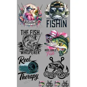 FISHING FEEDS MY SOUL (1) PREMADE GANGSHEET - 22X36 DTF TRANSFERS - DIRECT TO FILM