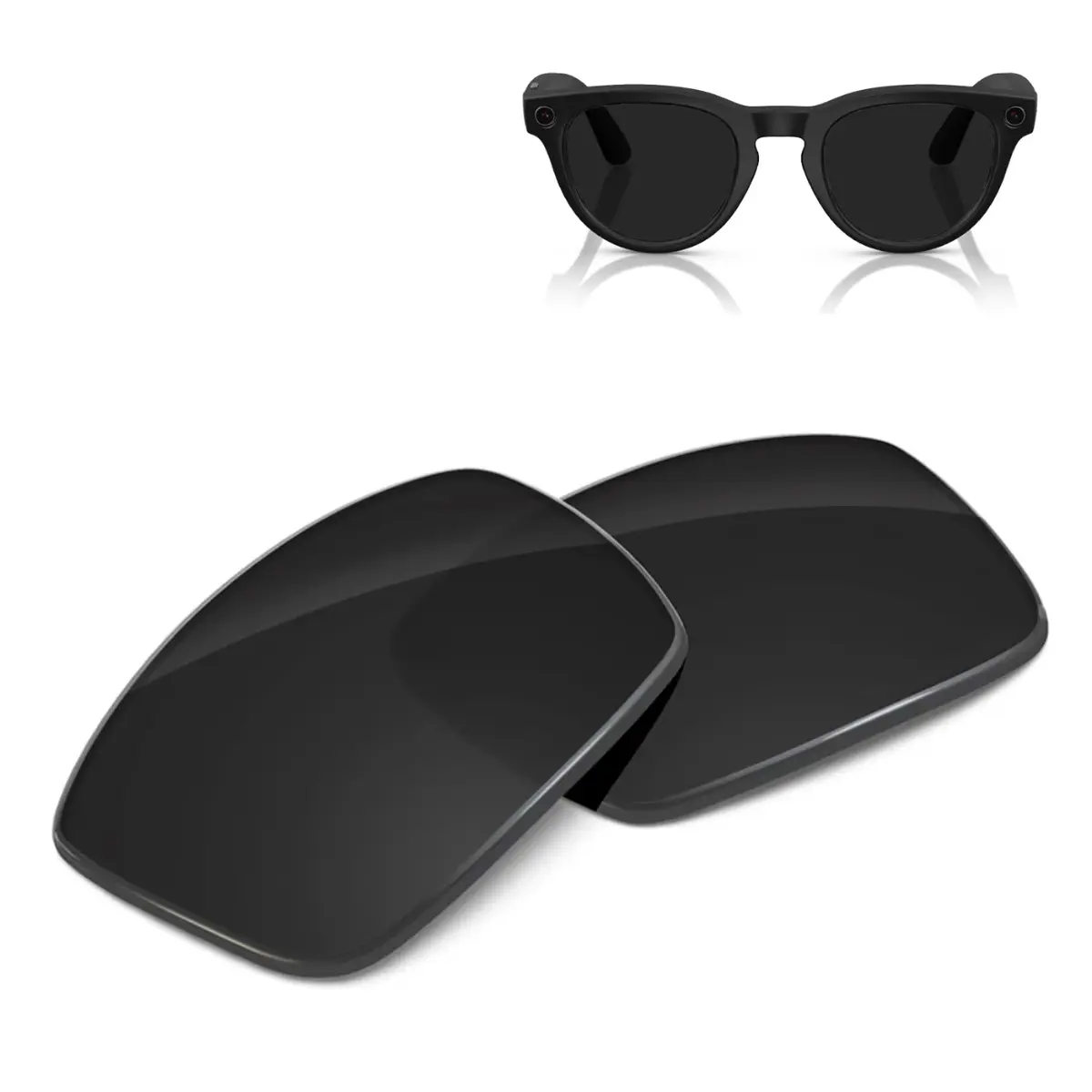 LIFEART Precision Cut Tint Sunglasses Replacement Lenses - 50mm Headliner Gen 2 RW4013, UV Protection, Compatible with Ray-Ban Meta Headliner Frames, for Everyday Use