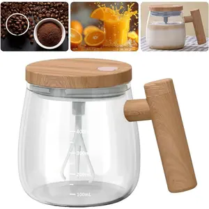 400ml Electric Self Stirring Mixing Mug with Lid & Handle High Speed Stirring Cup for Home Office Suitable for Coffee Milk Protein Powder