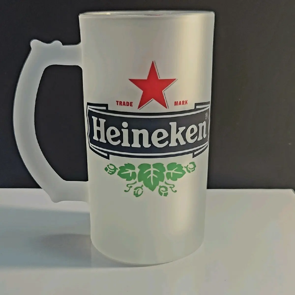 Heinek Frosted Glass 16oz - High-Quality Drinkware for Versatile Use
