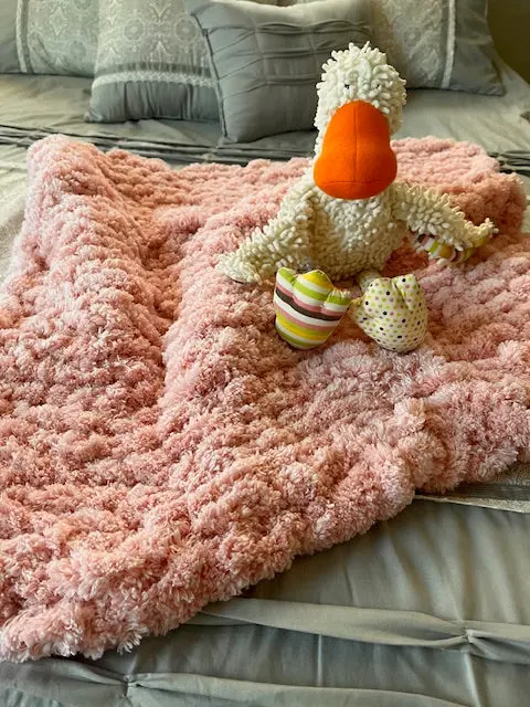 Chenille Handknit Fluffy Baby Blankets
