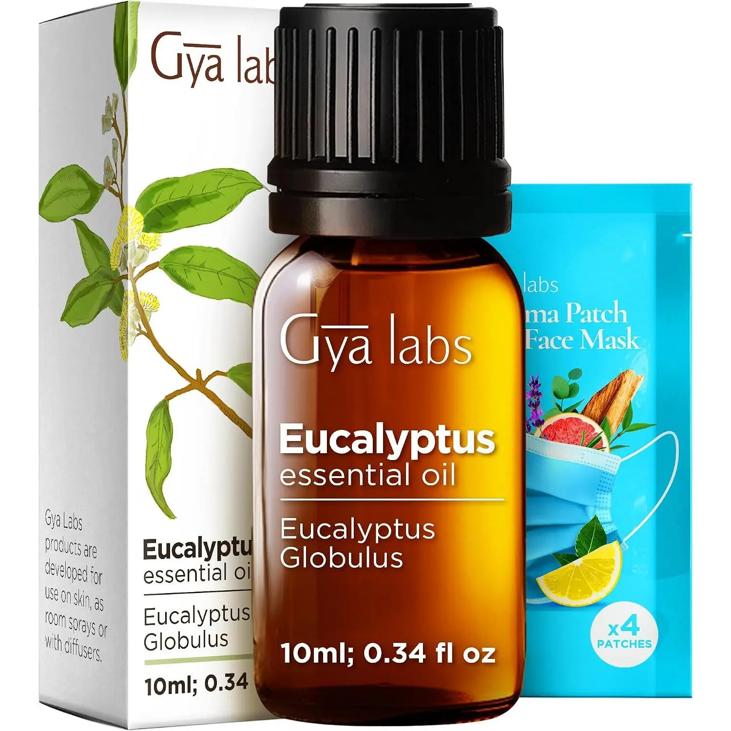 Gya Labs Pure Eucalyptus Essential Oil - 0.34 Fl Oz - Eucalyptus Oil for Hair, Skin, Diffuser, Aromatherapy & DIY Candle Making Scent
