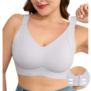YonFit Women's Breathable Seamless Wireless Support Bra — Lightweight Plus-Size Bra, Suitable for Daily Wear and Sports