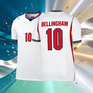 2026 England Home White 10# Bellingham Short Sleeve Soccer Jersey Fans Version