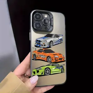 Car Pattern Phone Case, Creative Phone Protective Cover, Anti-drop Total Protective Phone Cases Compatible with iPhone 16 15 14 13 12 11 X, Casing, Accessories, Protection, Smartphone
