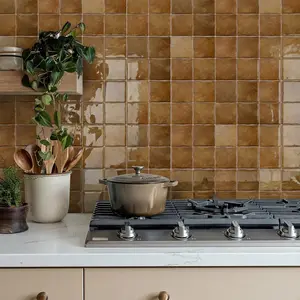 Creative 3D Drip Glue Self-Adhesive Wall Stickers, Kitchen Oil-Proof Tile Decals, Bathroom Waterproof Remodeling 3D Wall Murals, Self Adhesive Tiles