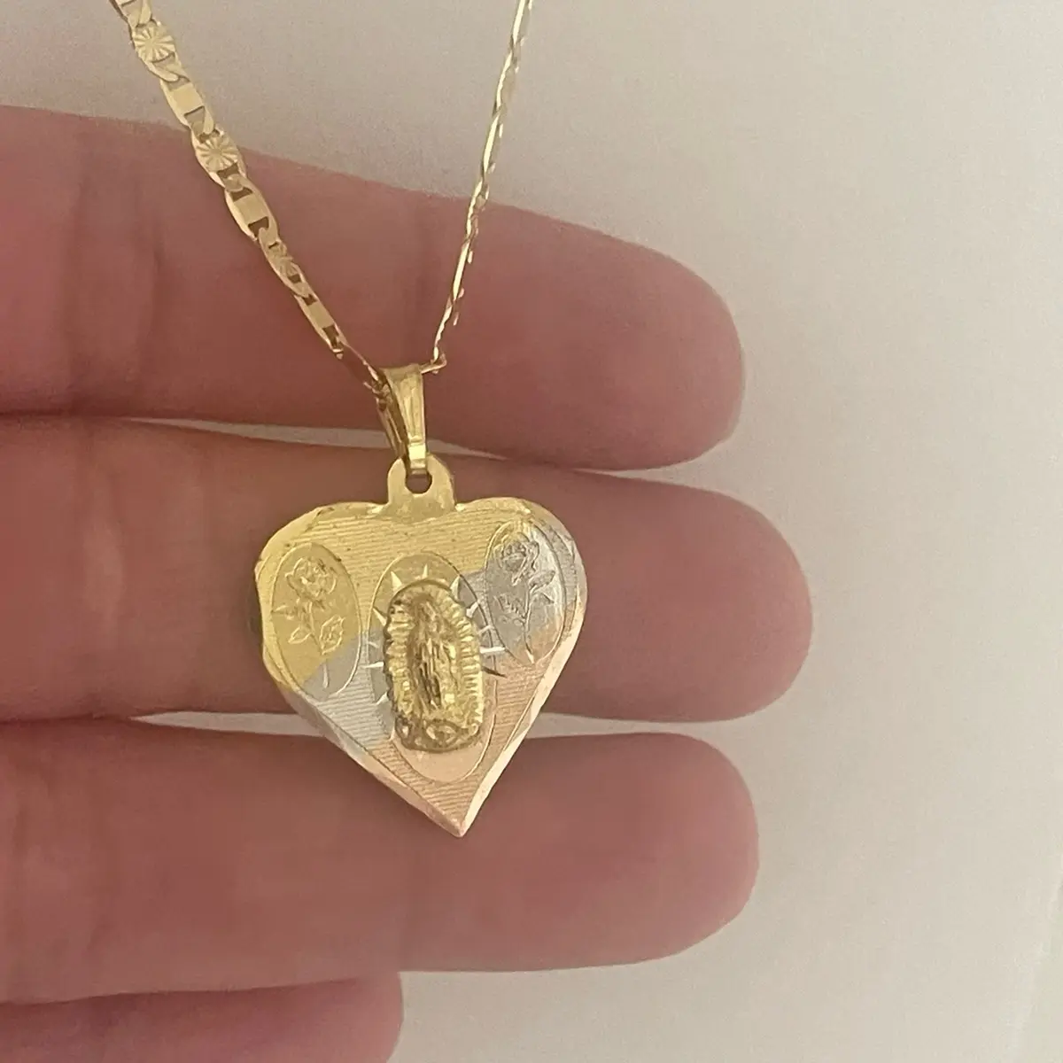 14k Gold Plated Guadalupe Necklace