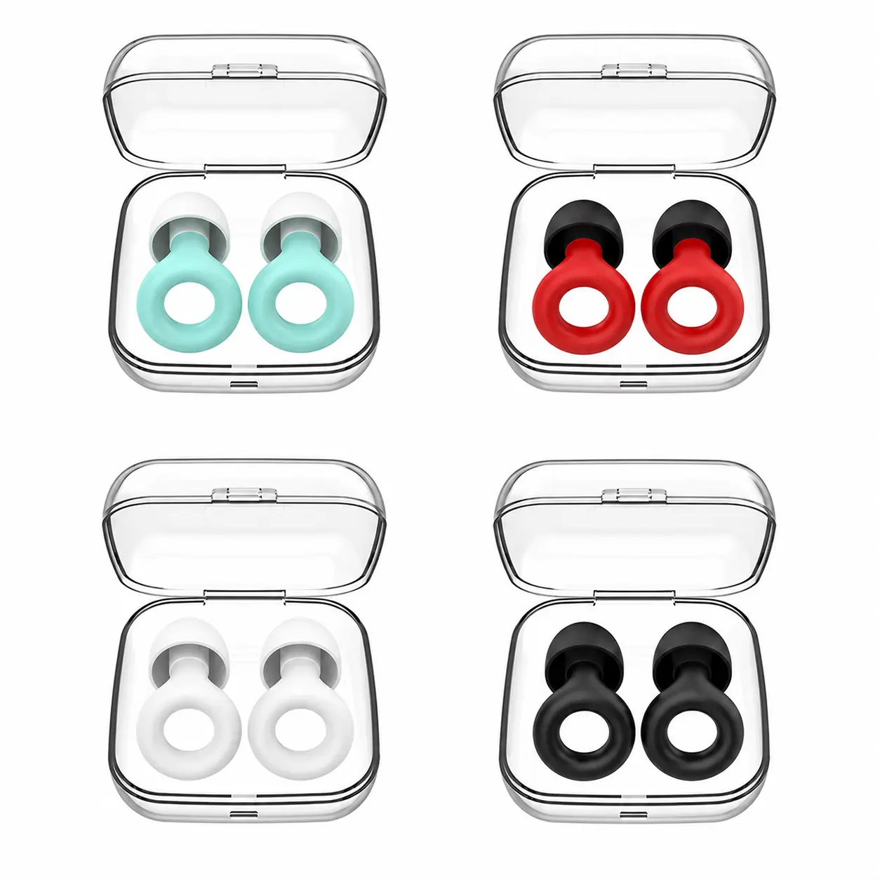 Silicone Earplugs for Swimming Sleep Noise Cancel Noise Reduction-Soundproof Reduce Disturbances -Quality loop Earplugs Supplies