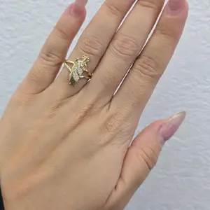 10K Yellow Gold Virgin Mary Pavé Ring