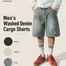 CAONAT Men’s Denim Shorts Loose Fit Soft Menswear Jorts with Pockets, Lightweight Casual Clothes for Summer Streetwear Daily Wear, Classic Men's Bottoms, Jean Shorts, Men's Clothing