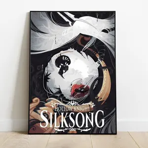 Hollow Knight Silksong Poster, Game Room Decor, Metroidvania Print