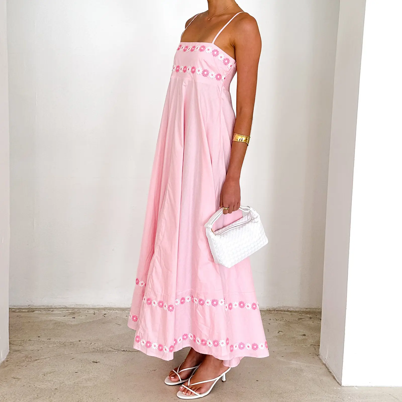 Women's Summer Spaghetti Strap Dresses 3D Flower Design Stylish Sleeveless Loose Fit Long Dresses Casual Cotton Polyester Womenswear Bohemian Boho - TikTok Shop Women's Summer Spaghetti Strap Dresses 3D Flower Design Stylish Sleeveless Loose Fit Long Dresses Casual Cotton Polyester Womenswear Bohemian Boho - TikTok Shop
