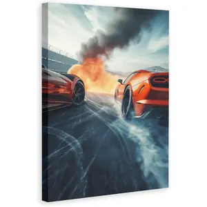 Cars Poster Drift Room Aesthetics Posters Canvas Posters Bedroom Decoration Sports Office Decoration Gifts Wall Art Decoration Printing Poster