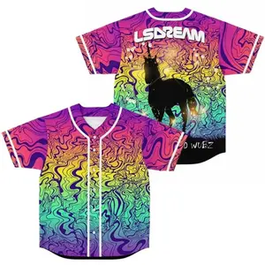 LSDream Merch Men's Women's Baseball Shirt, Short Sleeve Jersey Tee for Street Wear and Summer, Gift for Fans