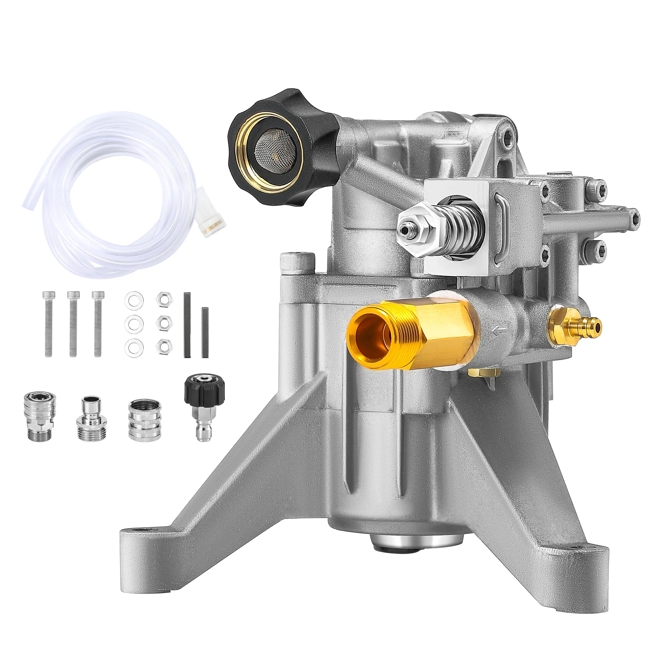 Tool Daily 7/8" Shaft Vertical Pressure Washer Pump, Replacement Power Washer Pumps for Cold Water Gas Pressure Washer, 2400-2800 PSI, 2.3 GPM, Compatible with GCV160, 308653078, RY802900, HU80709A