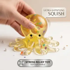 Soft Colorful Octopus Squishy – Relaxing Slow Rebound Stress Toy for All Ages